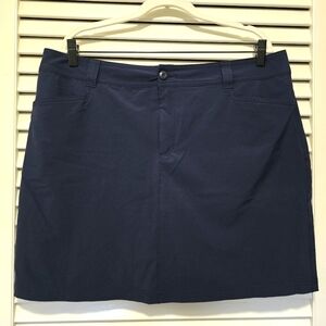 Eddie Bauer Women's Skort 16 Navy Blue EUC Skirt Basic Capsule Outdoors